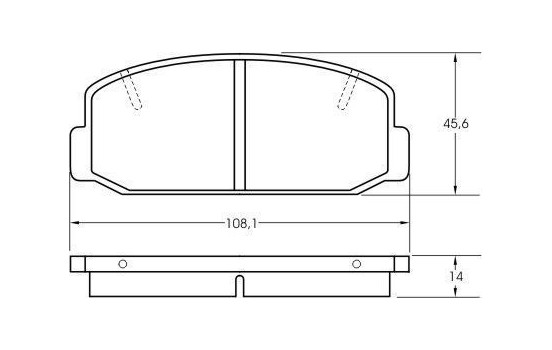 Kit de plaquettes de frein, frein à disque 36150 ABS, Image 2