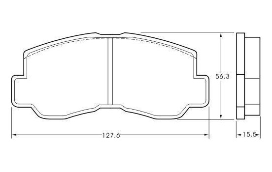 Kit de plaquettes de frein, frein à disque 36151 ABS, Image 2