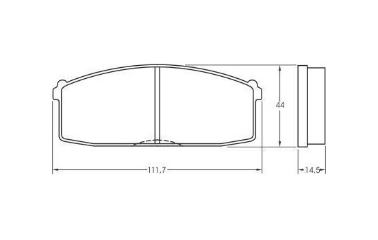 Kit de plaquettes de frein, frein à disque 36158 ABS, Image 3