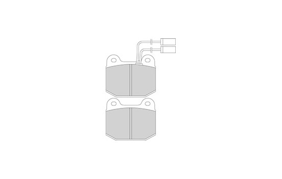 Kit de plaquettes de frein, frein à disque 36171 ABS, Image 3