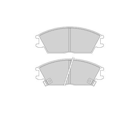 Kit de plaquettes de frein, frein à disque 36172 ABS, Image 3