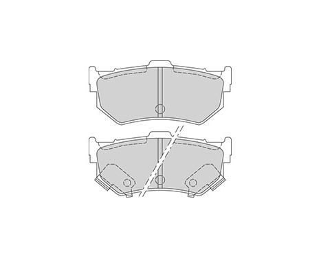 Kit de plaquettes de frein, frein à disque 36173 ABS, Image 2