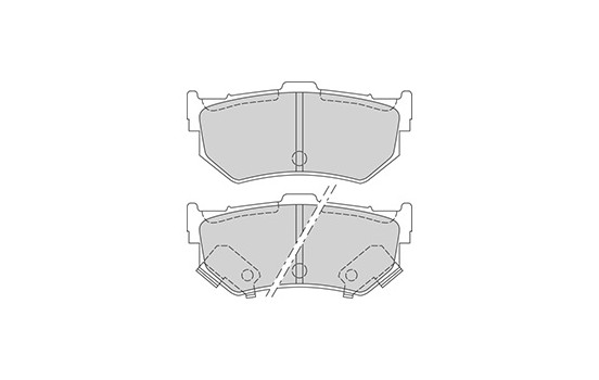 Kit de plaquettes de frein, frein à disque 36173 ABS, Image 2