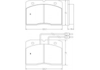 Kit de plaquettes de frein, frein à disque 36180 ABS
