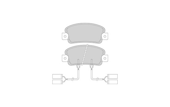 Kit de plaquettes de frein, frein à disque 36186 ABS, Image 3