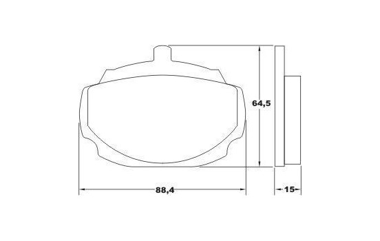 Kit de plaquettes de frein, frein à disque 36208 ABS, Image 3