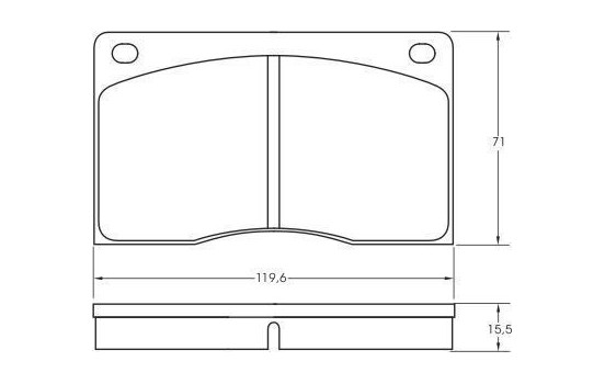 Kit de plaquettes de frein, frein à disque 36341 ABS, Image 3