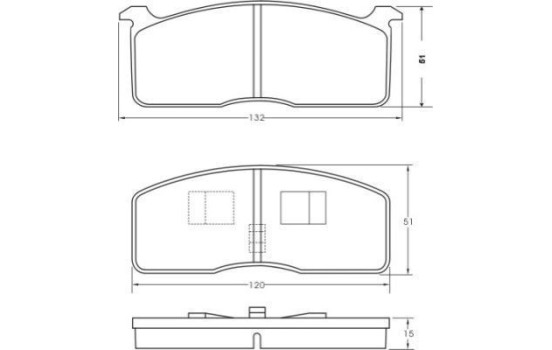 Kit de plaquettes de frein, frein à disque 36368 ABS, Image 2