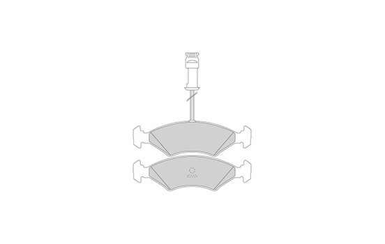 Kit de plaquettes de frein, frein à disque 36459 ABS, Image 2
