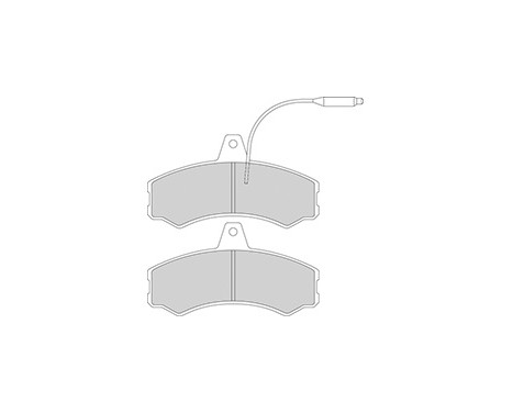 Kit de plaquettes de frein, frein à disque 36470 ABS, Image 3