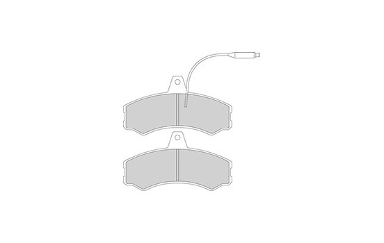Kit de plaquettes de frein, frein à disque 36470 ABS, Image 3