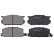 Kit de plaquettes de frein, frein à disque 36477 ABS, Vignette 4