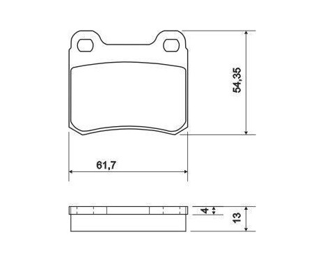 Kit de plaquettes de frein, frein à disque 36498 ABS, Image 2