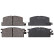 Kit de plaquettes de frein, frein à disque 36499 ABS, Vignette 3