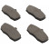 Kit de plaquettes de frein, frein à disque 36504 ABS