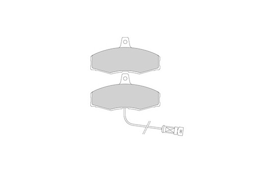 Kit de plaquettes de frein, frein à disque 36507 ABS, Image 2