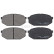 Kit de plaquettes de frein, frein à disque 36511 ABS, Vignette 4