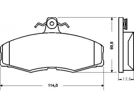 Kit de plaquettes de frein, frein à disque 36516 ABS, Image 2