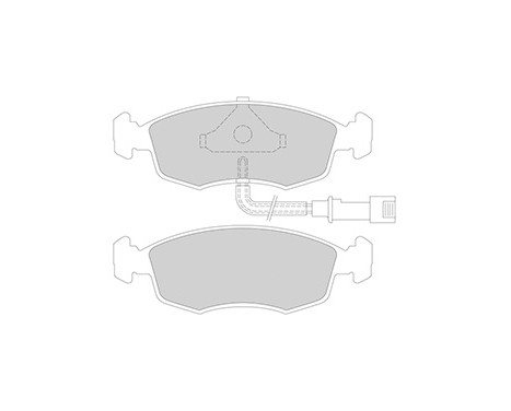 Kit de plaquettes de frein, frein à disque 36519 ABS, Image 3