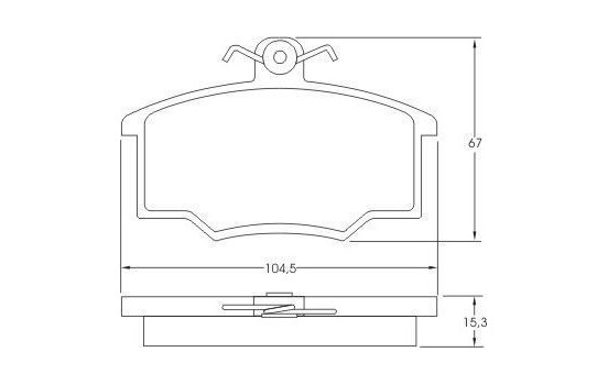 Kit de plaquettes de frein, frein à disque 36532 ABS, Image 2