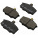 Kit de plaquettes de frein, frein à disque 36532 ABS