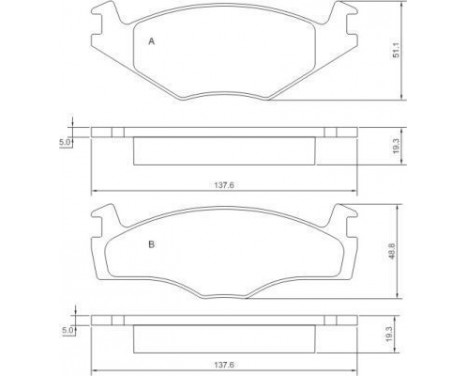 Kit de plaquettes de frein, frein à disque 36536 ABS, Image 2