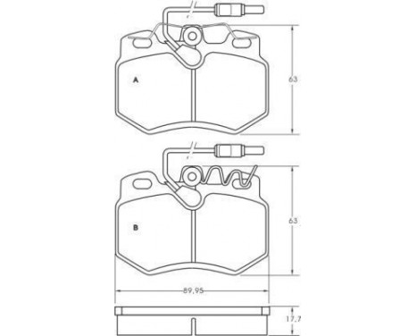 Kit de plaquettes de frein, frein à disque 36547 ABS, Image 2