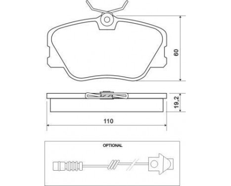 Kit de plaquettes de frein, frein à disque 36556 ABS, Image 2