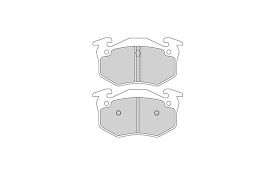 Kit de plaquettes de frein, frein à disque 36580 ABS, Image 3