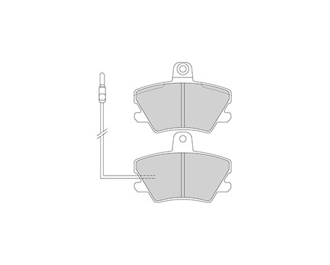 Kit de plaquettes de frein, frein à disque 36583 ABS, Image 2