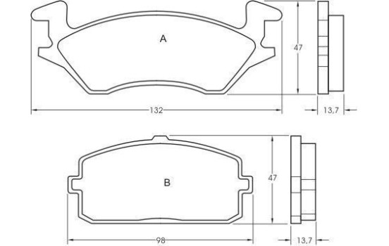 Kit de plaquettes de frein, frein à disque 36596 ABS, Image 3