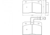 Kit de plaquettes de frein, frein à disque 36597 ABS