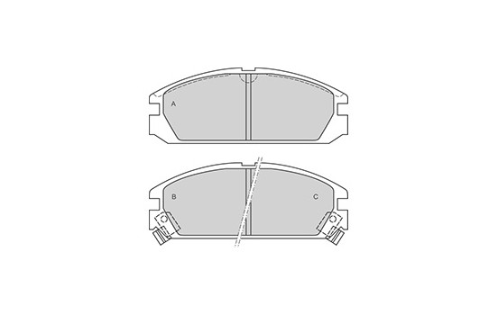 Kit de plaquettes de frein, frein à disque 36615 ABS, Image 2