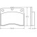 Kit de plaquettes de frein, frein à disque 36621 ABS, Vignette 3