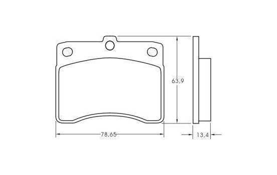 Kit de plaquettes de frein, frein à disque 36621 ABS, Image 3
