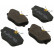Kit de plaquettes de frein, frein à disque 36622 ABS
