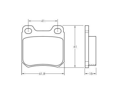 Kit de plaquettes de frein, frein à disque 36624 ABS, Image 2