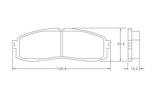 Kit de plaquettes de frein, frein à disque 36626 ABS, Image 3