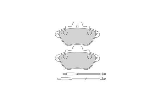 Kit de plaquettes de frein, frein à disque 36628 ABS, Image 2