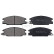 Kit de plaquettes de frein, frein à disque 36632 ABS, Vignette 4
