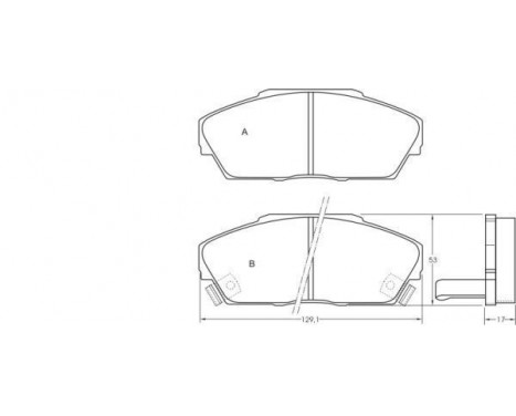 Kit de plaquettes de frein, frein à disque 36639 ABS, Image 2