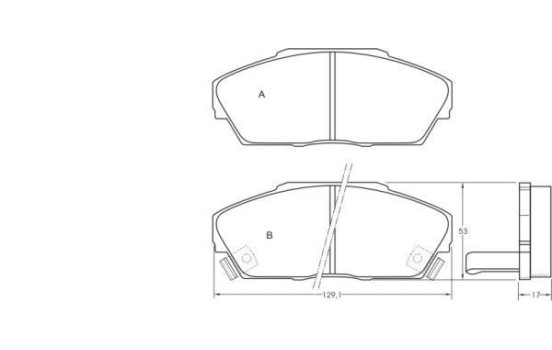 Kit de plaquettes de frein, frein à disque 36639 ABS, Image 2