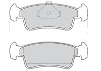 Kit de plaquettes de frein, frein à disque 36654 ABS