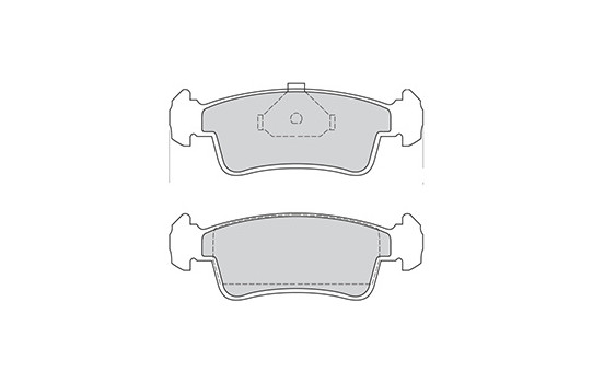 Kit de plaquettes de frein, frein à disque 36654 ABS