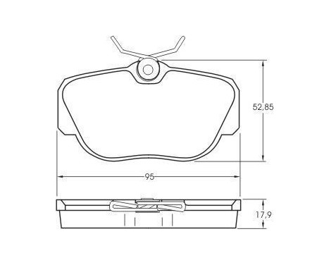 Kit de plaquettes de frein, frein à disque 36660 ABS, Image 2