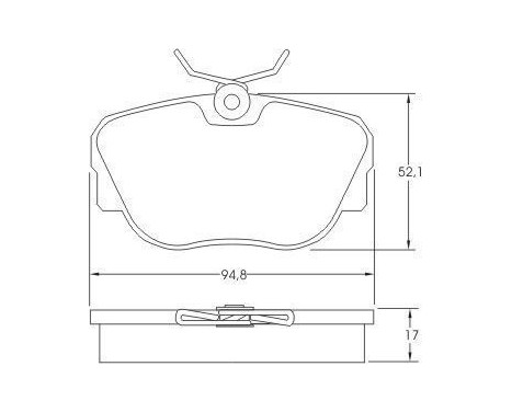 Kit de plaquettes de frein, frein à disque 36664 ABS, Image 2