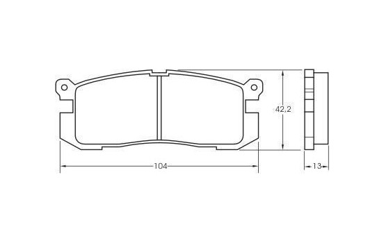 Kit de plaquettes de frein, frein à disque 36672 ABS, Image 3