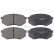 Kit de plaquettes de frein, frein à disque 36680 ABS, Vignette 3