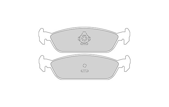 Kit de plaquettes de frein, frein à disque 36684 ABS, Image 2