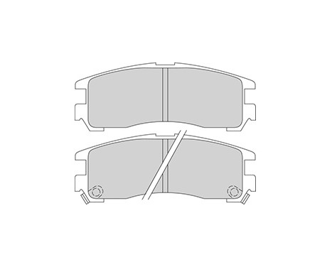 Kit de plaquettes de frein, frein à disque 36690 ABS, Image 3